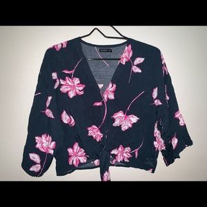 Button down floral shirt.